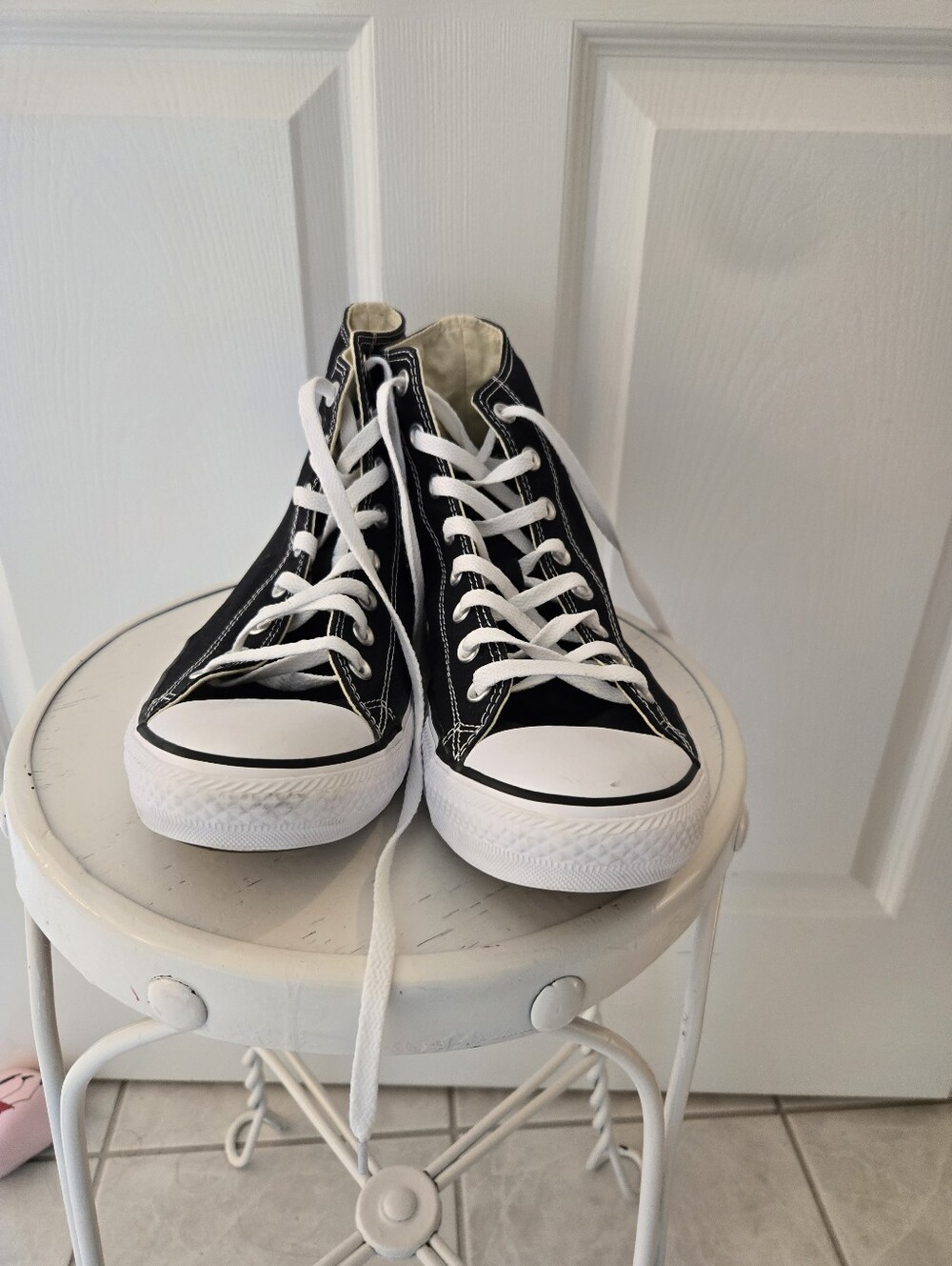 Black Converse High Top Sneakers 10 - Picture 3 of 6